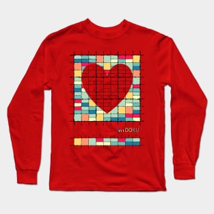 Mydoku_008_H001_004_F: Sudoku, Sudoku coloring, logic, logic puzzle, holiday puzzle, fun, away from screen Long Sleeve T-Shirt